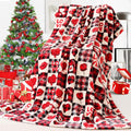 Valentine’s Day Heart Print Throw Blanket Sofa Bed Decor