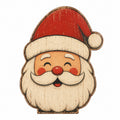 Wooden Christmas Tabletop Decor Double Sided Printed Holiday Figurine