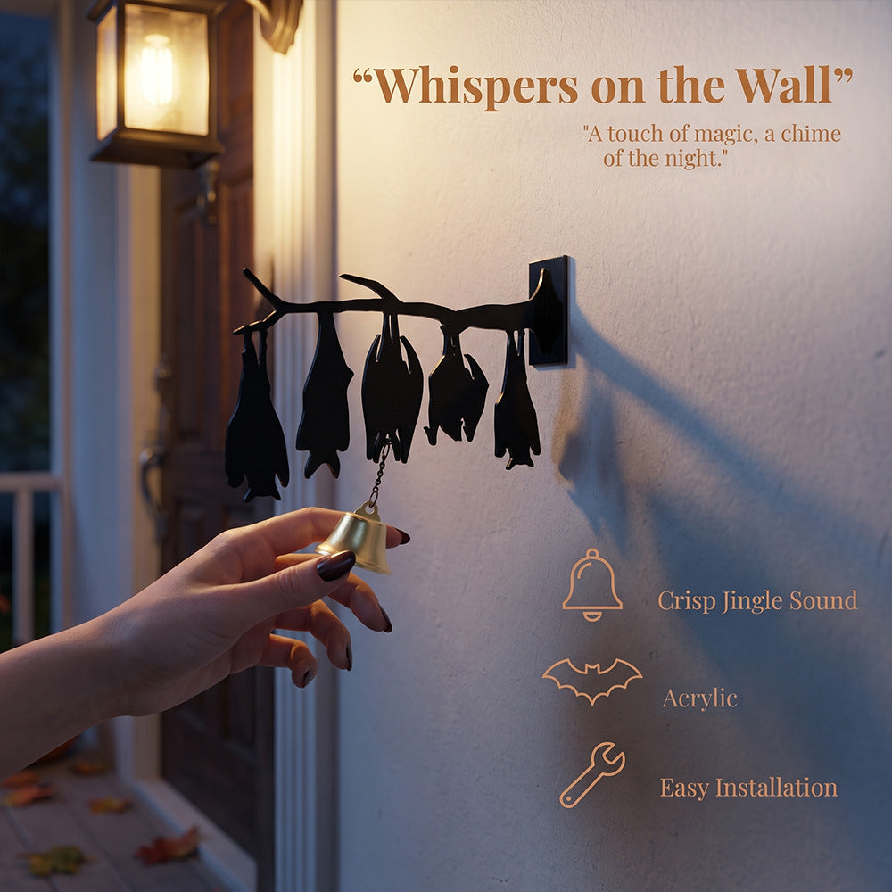 Acrylic Halloween Bat Garland Hanging Wall Decoration