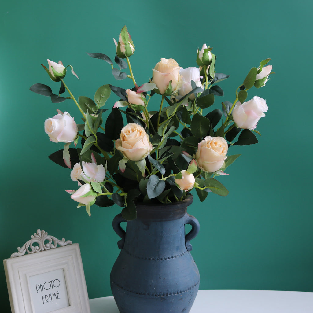 Valentine’s Faux Rose Bouquet 60cm Real Touch Home Decor
