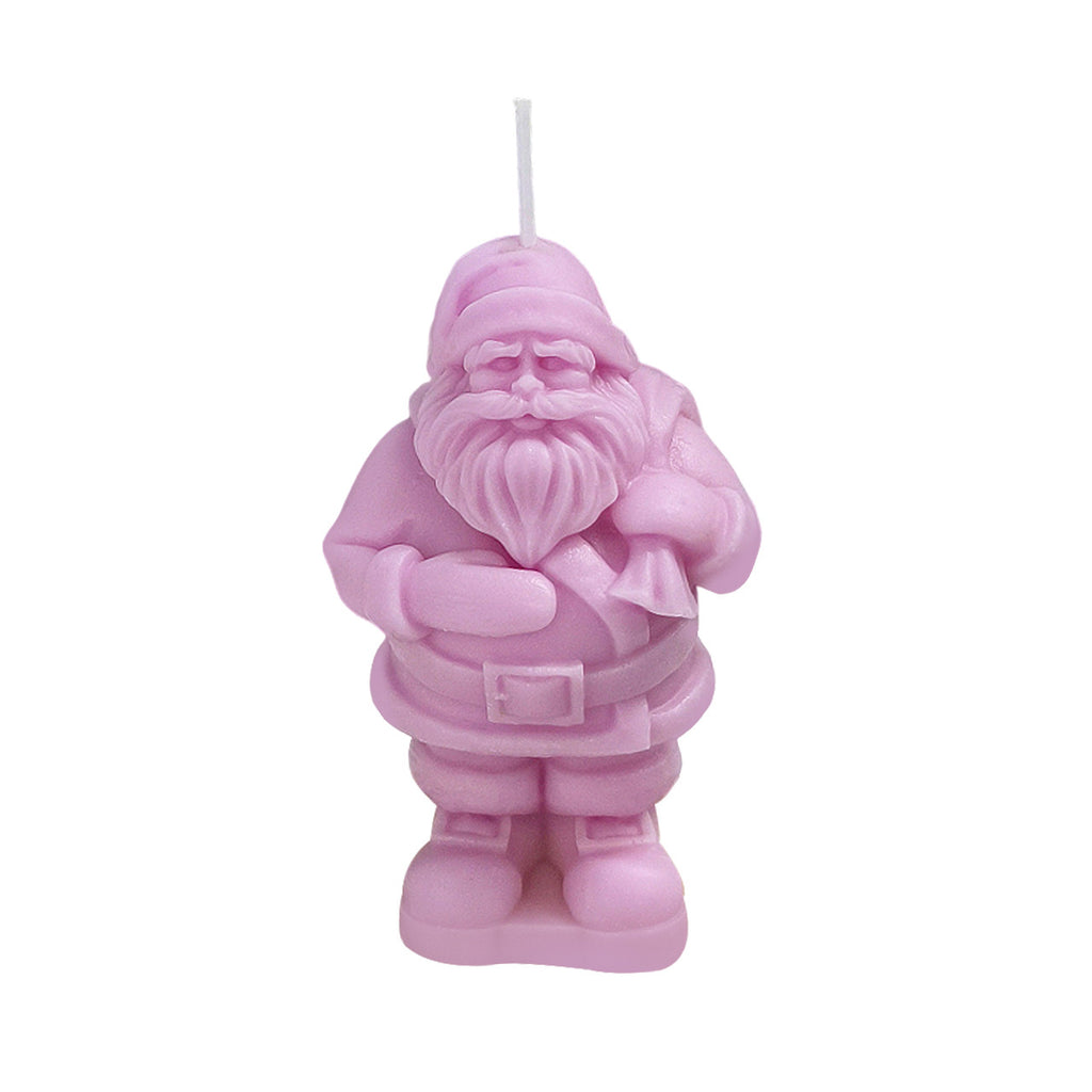 Christmas Santa Candle Holiday Decorative Candle Seasonal Home Decor