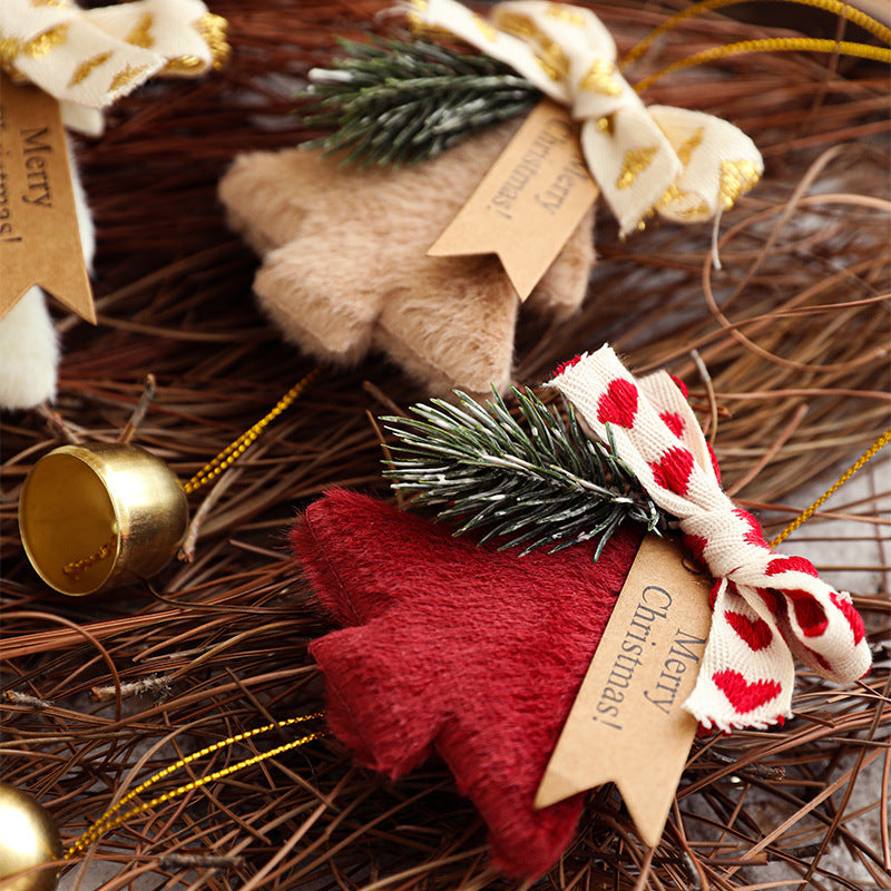 Plush Fabric Christmas Tree Hanging Ornament Decoration