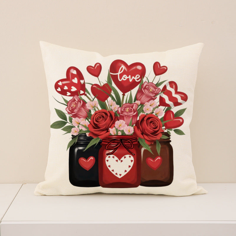 Valentine Love Lock Pillow Covers Nordic Romantic Set