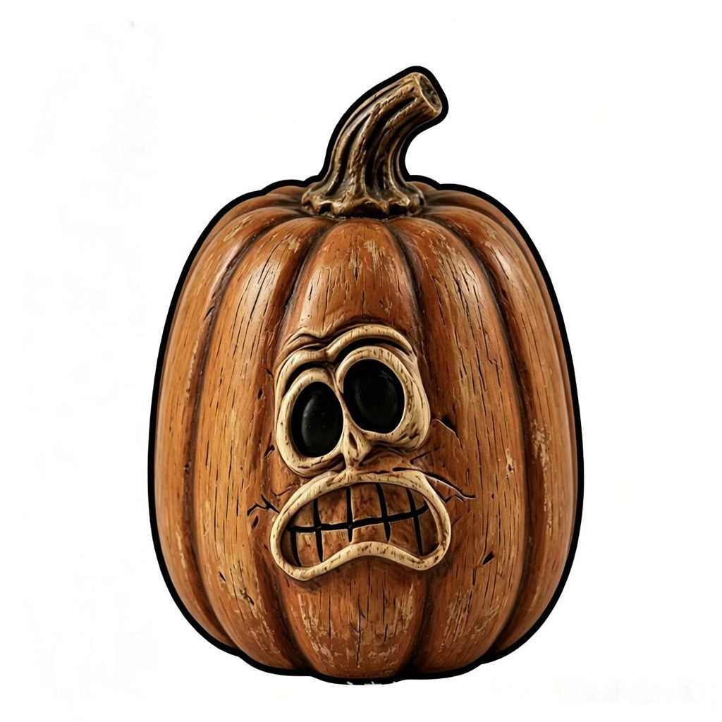 Spooky Halloween Wooden Sign Tabletop Figurine Seasonal Decor