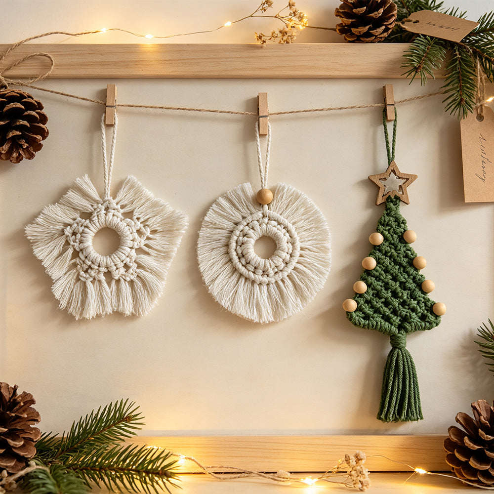 Handmade Cotton Christmas Hanging Ornament Holiday Tree Decor