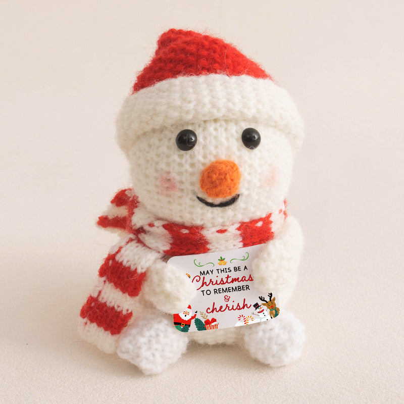 Handmade Crochet Christmas Dolls Santa Snowman Bear Reindeer
