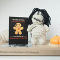 Halloween Crochet Ghost Doll White Plush Toy Décor