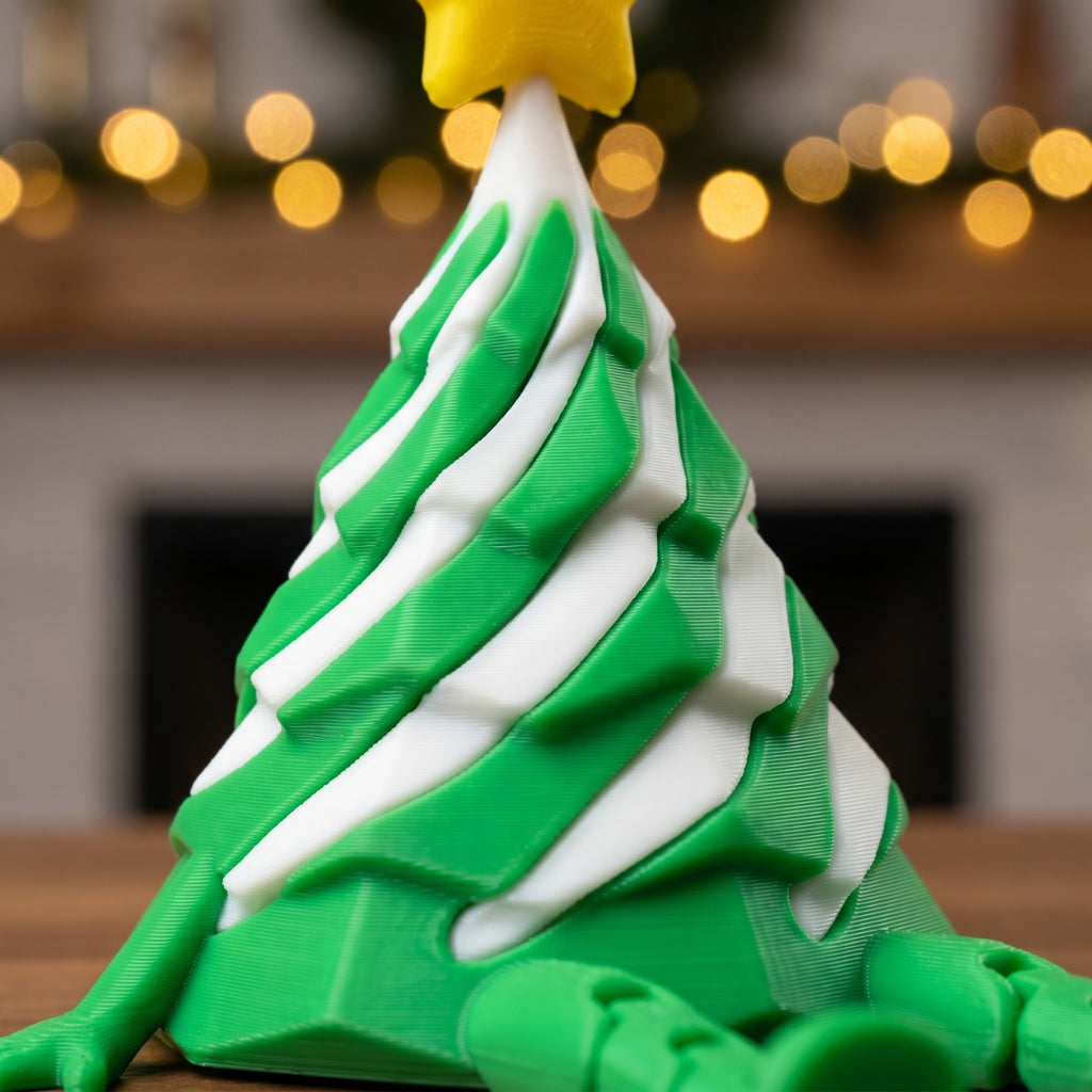 3D Printed Christmas Tree Fidget Toy Holiday Desk Decoration