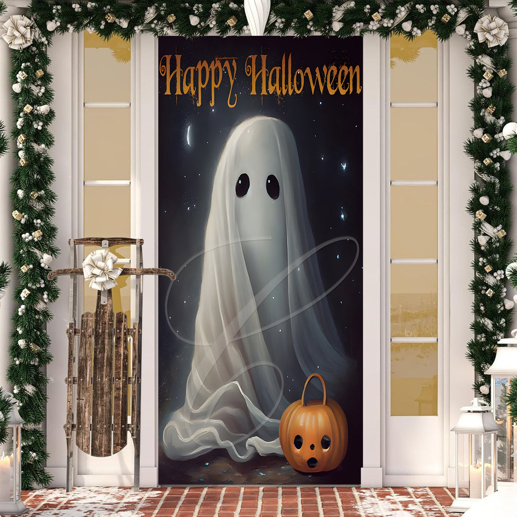 Halloween Door Cover Polyester Seasonal Party Decoration