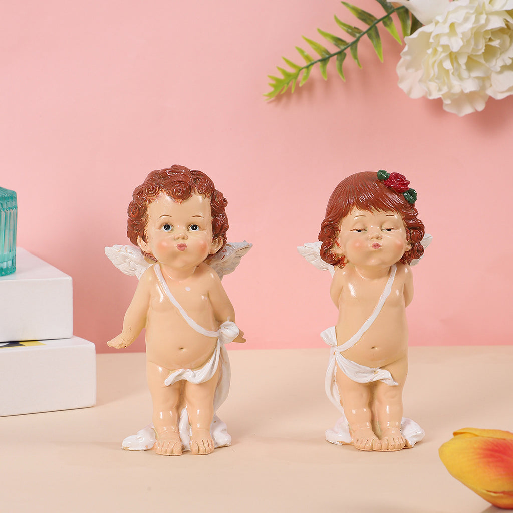 Valentine’s Day Resin Angel Figurine Nordic Garden Decor