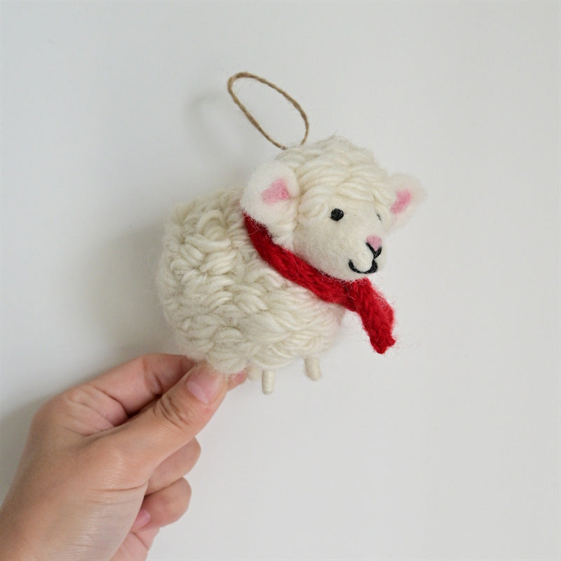 Needle Felt Animal Keychain Handmade Wool Felt Bag Charm