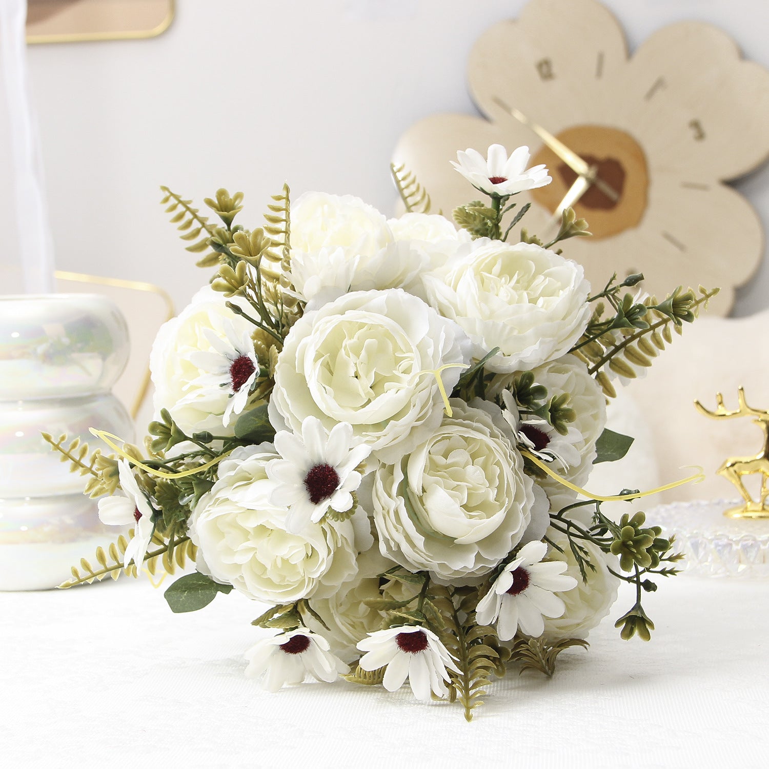 Valentines Premium Ranunculus Rose Bouquet Home Decor