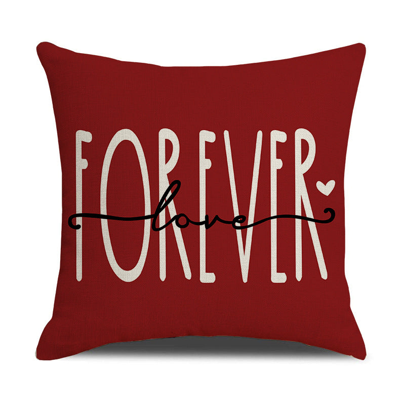 Valentine Gnome Pillow Covers Red Cartoon Decorative