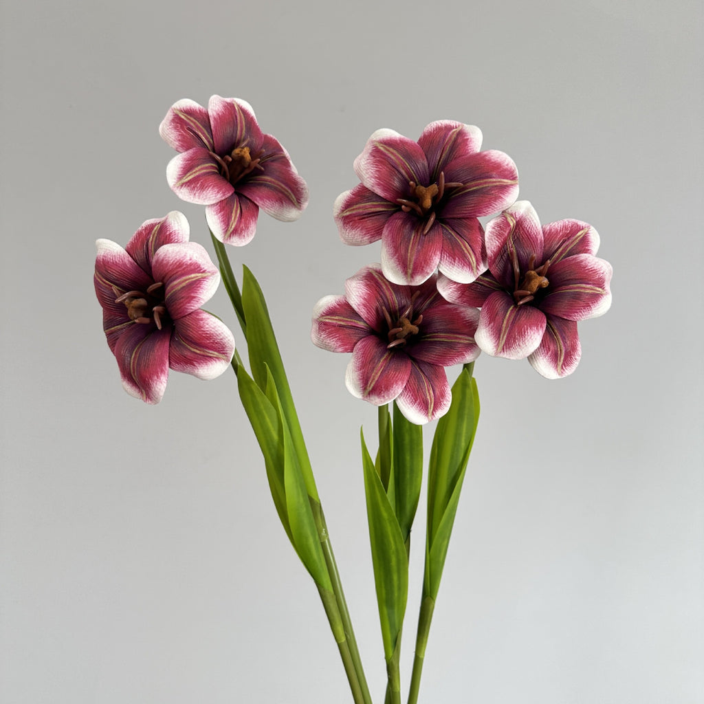 PU Faux Tulip Flower Stem Artificial Floral Home Decor