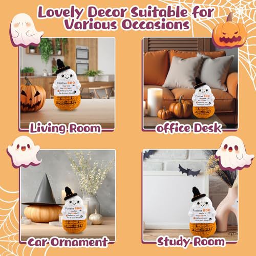 Handmade Crochet Doll Pumpkin Ghost Halloween Plush Decor