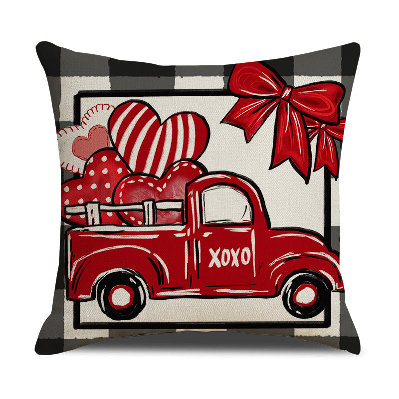 Valentine’s Day Heart Throw Pillow Covers Cute Love Decor