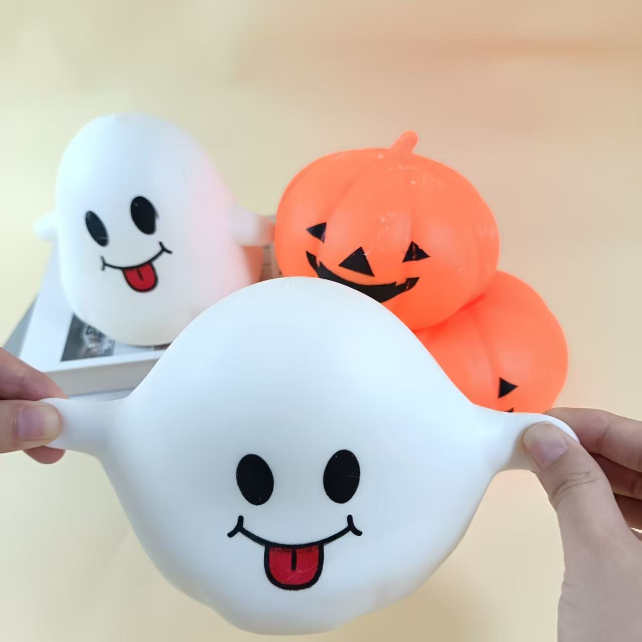 Halloween Ghost Pumpkin Squishy Toy Fidget Stress Relief Toy