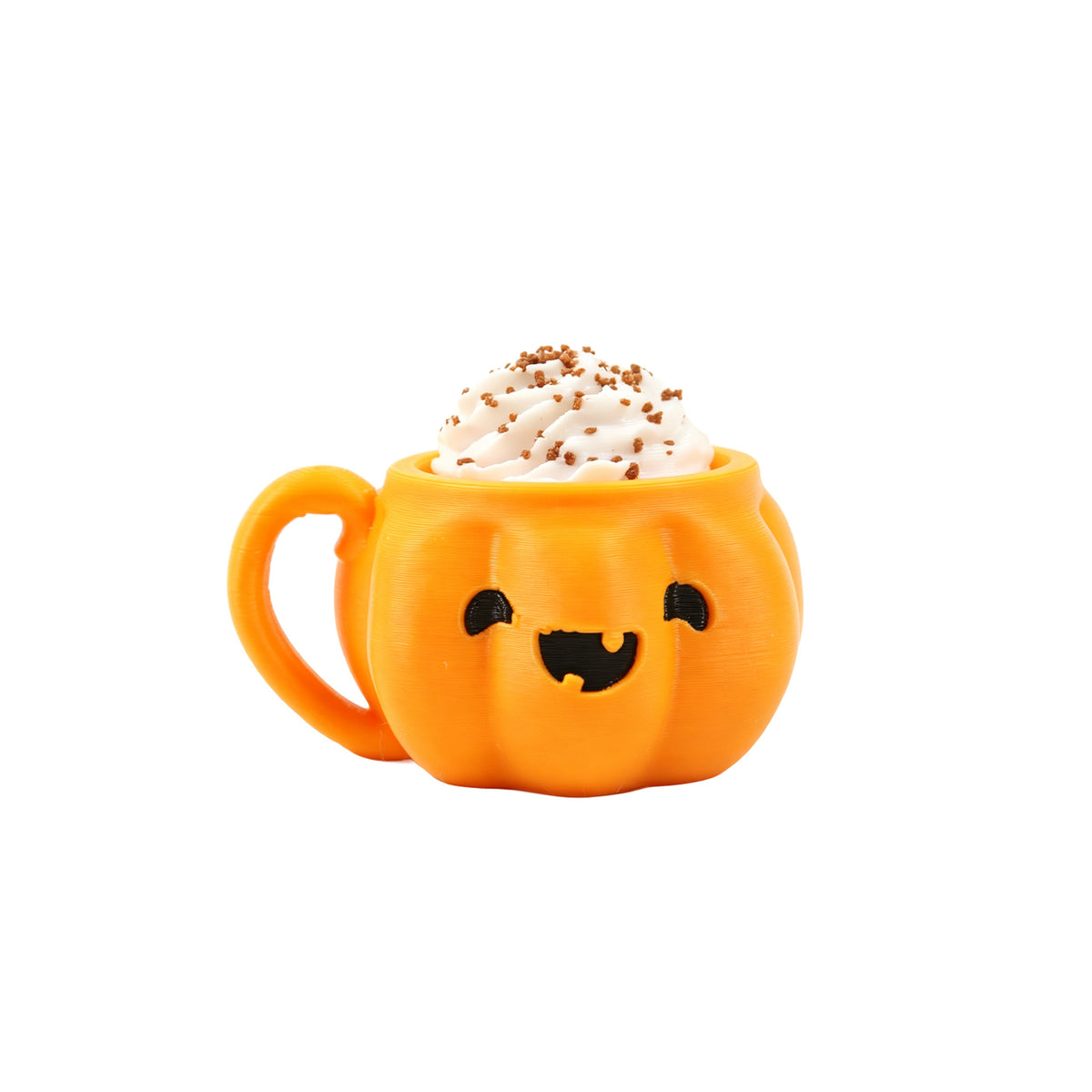 Halloween 3D Printed PLA Pumpkin Cup Keychain Fidget Charm