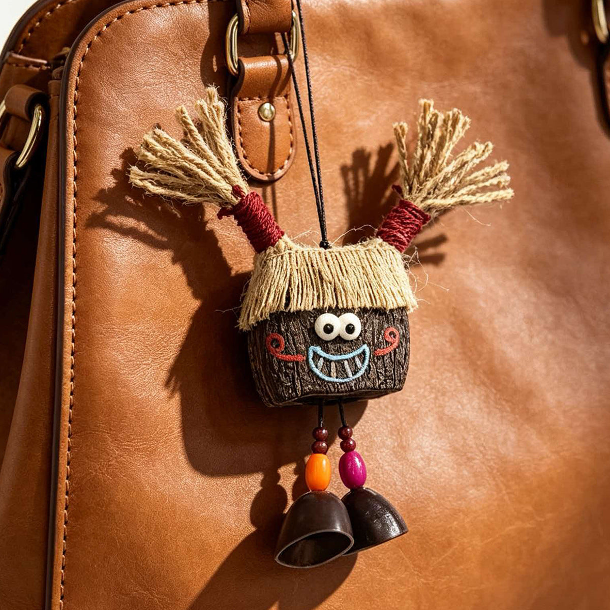 Handmade Fruit Shell Character Bag Charm Keychain