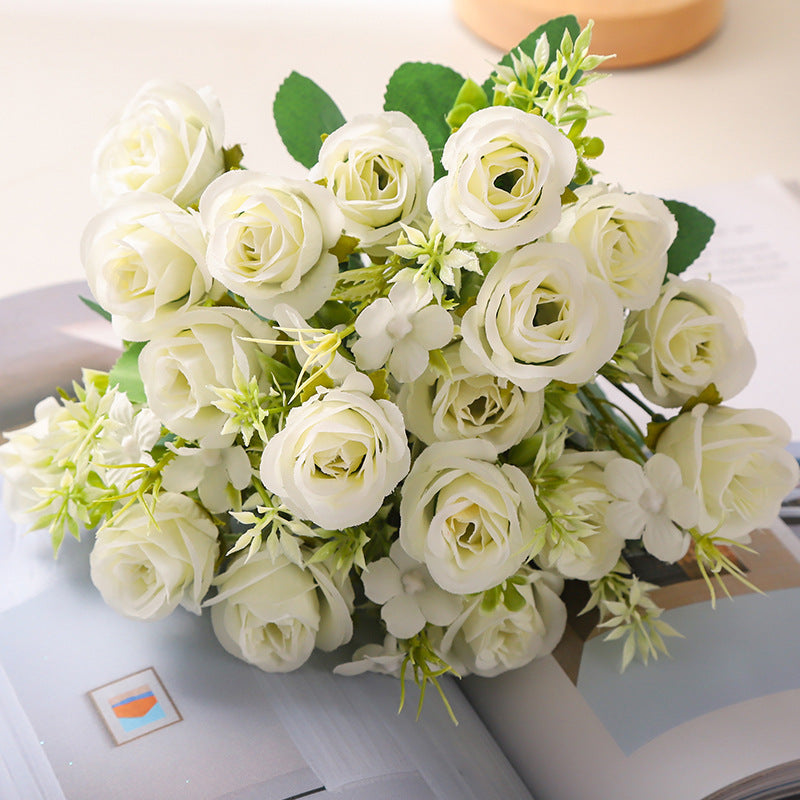 Valentine Rose Artificial Bouquet for Home Decor