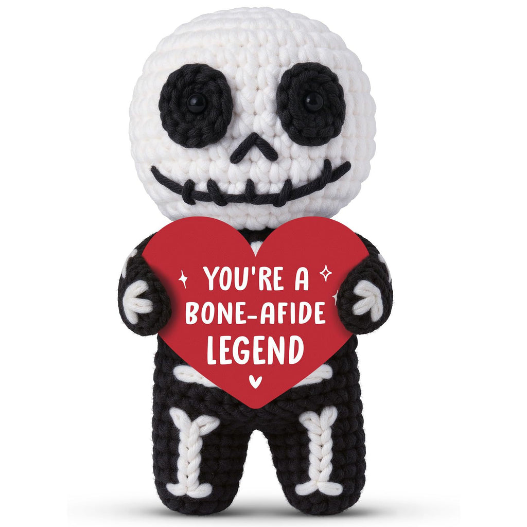 Handmade Crochet Skeleton Emotional Plush Halloween Gift