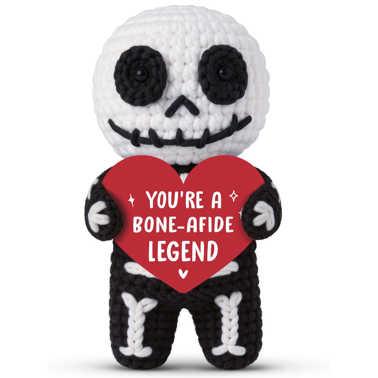 Handmade Crochet Skeleton Emotional Plush Halloween Gift