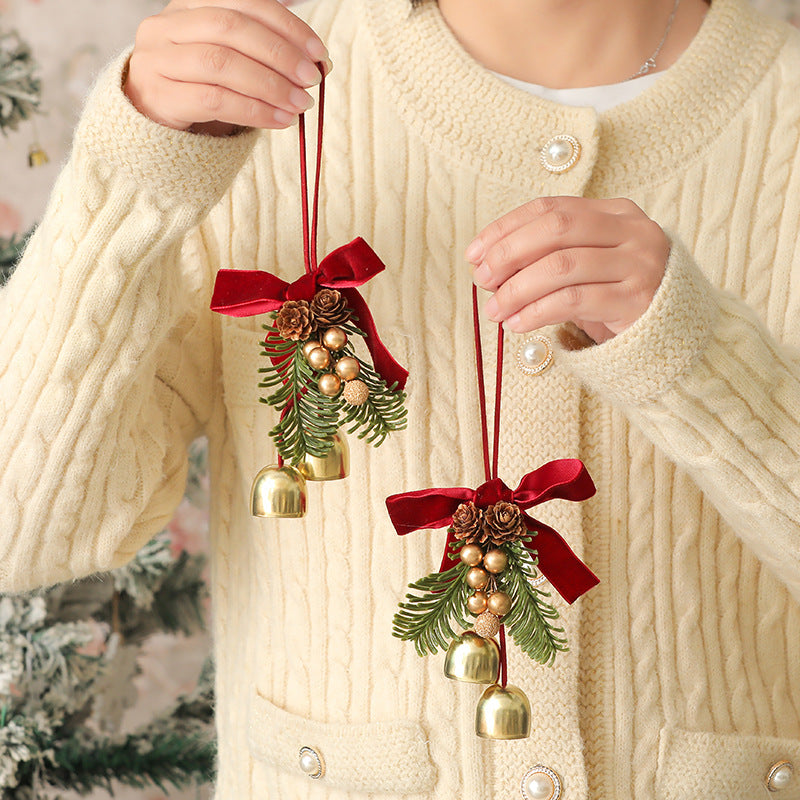 Christmas Bell Hanging Ornaments Holiday Tree Wreath Decor