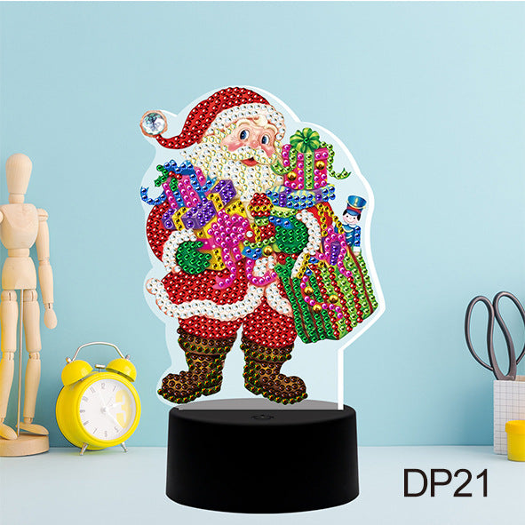 DIY Diamond Painting LED Night Light USB Desk Decor Kit