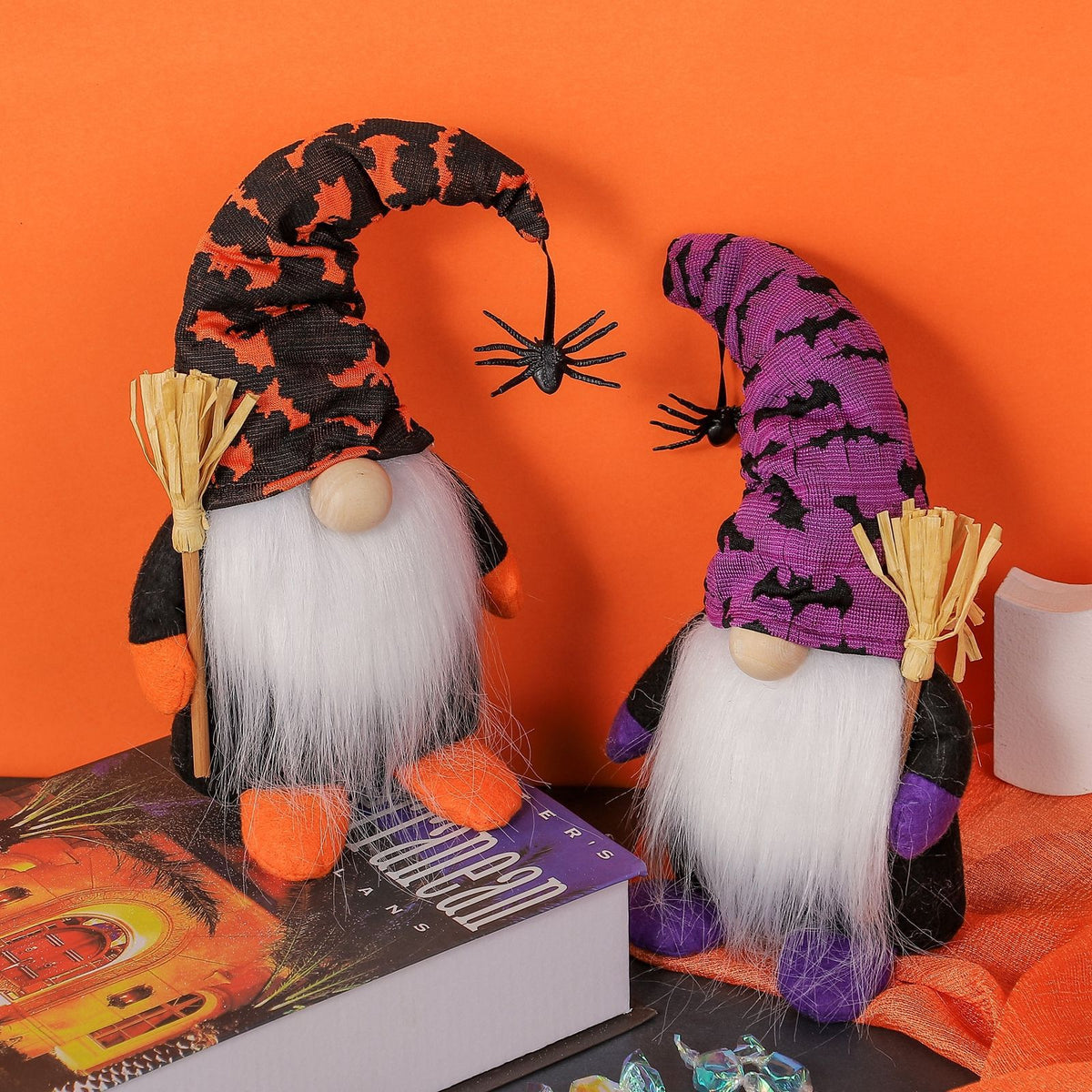 Fabric Halloween Gnome Holiday Tabletop Decoration