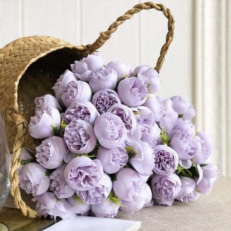 Valentine’s Day Faux Peony Bouquet Romantic Home Decor