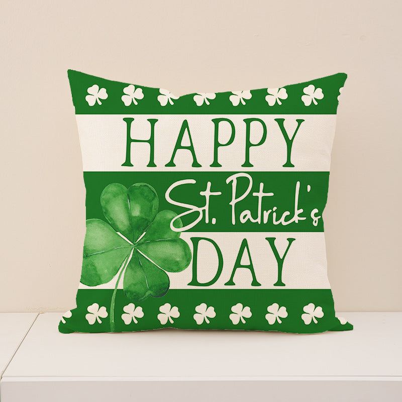 St. Patrick’s Day Shamrock Pillow Cover Home Decor