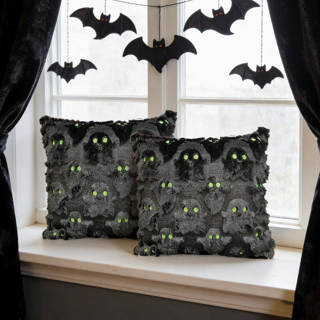 Halloween Ghost Plush Pillow Cover Cozy Holiday Decor