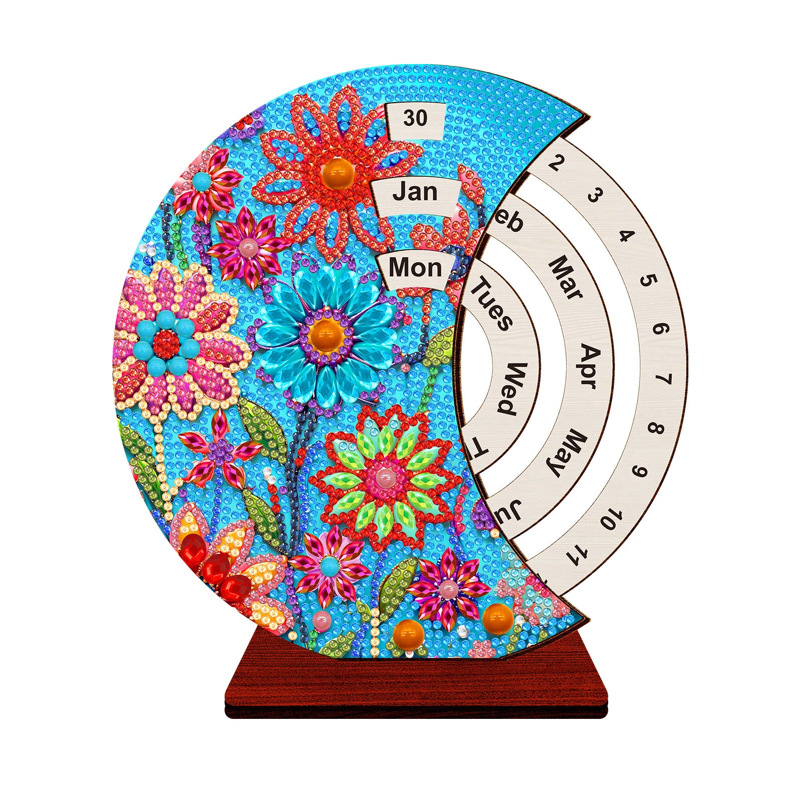 DIY Diamond Painting Desk Decor Kit Calendar Style Craft Set