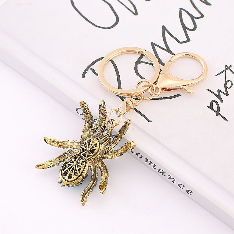 Rhinestone Spider Keychain Animal Bag Charm Gift