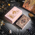 Pink Gold Luxury Tarot Card Deck with Gift Box Vintage Divination Cards