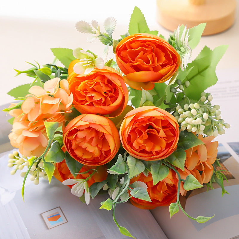 Valentine’s Day Nordic Faux Peony Bouquet Wedding Home Decor