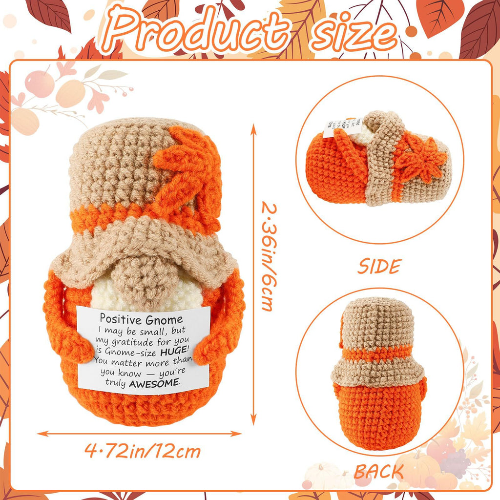 Handmade Crochet Gnome Plush Seasonal Gift Decor