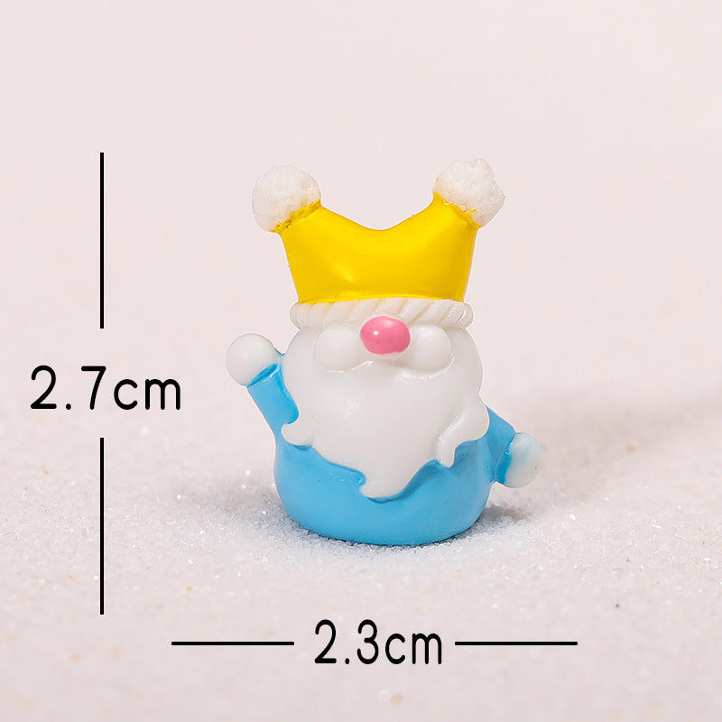 Christmas Gnome Resin Figurine Mini Holiday Decor Collectible