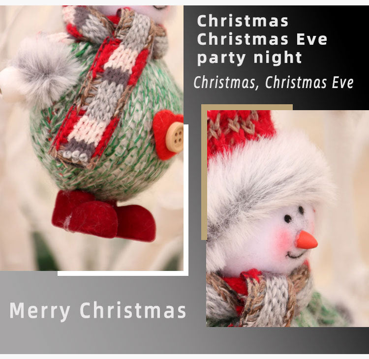 Christmas Gnome Plush Ornament Holiday Tree Decor