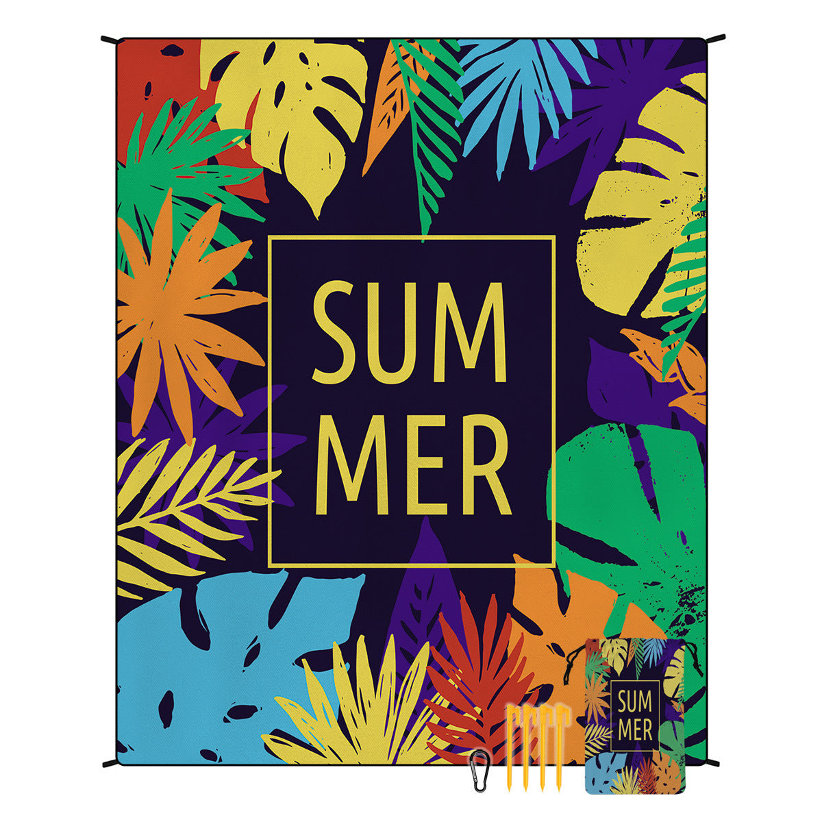 Boho Beach Blanket Waterproof Picnic Mat Outdoor Camping Rug