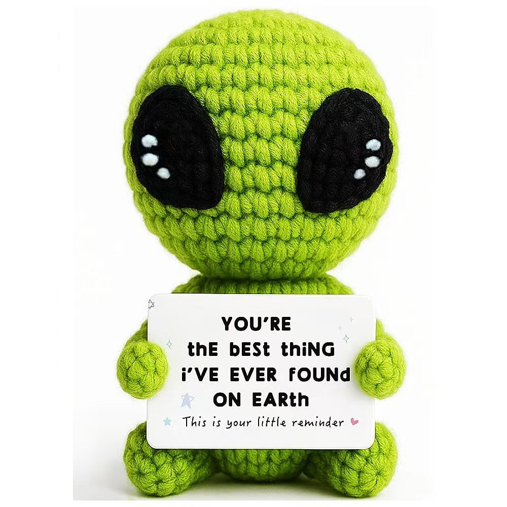 Valentine’s Day Crochet Alien Plush Cute Positive Gift