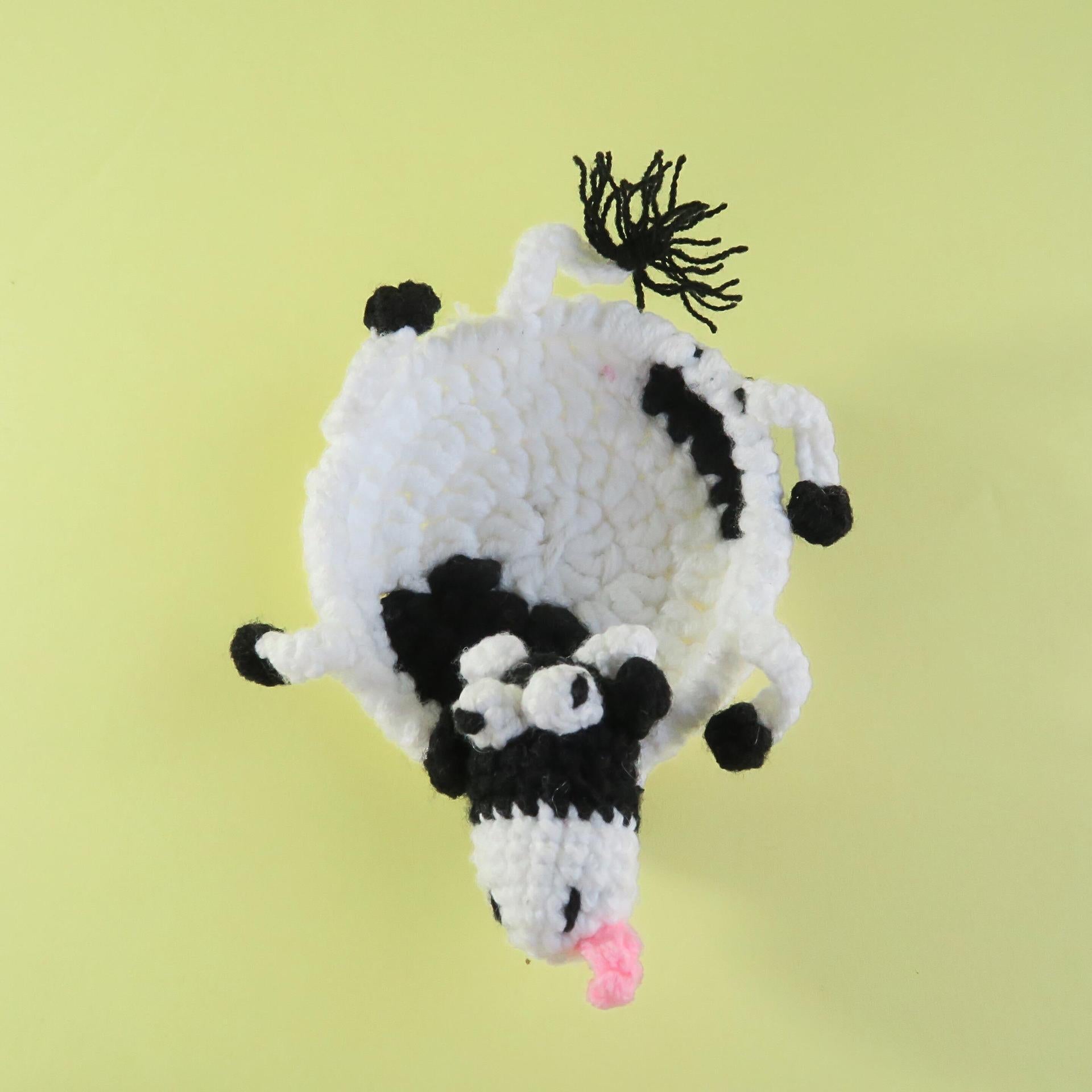 Crochet Animal Coaster Handmade Knit Mug Mat Table Decor