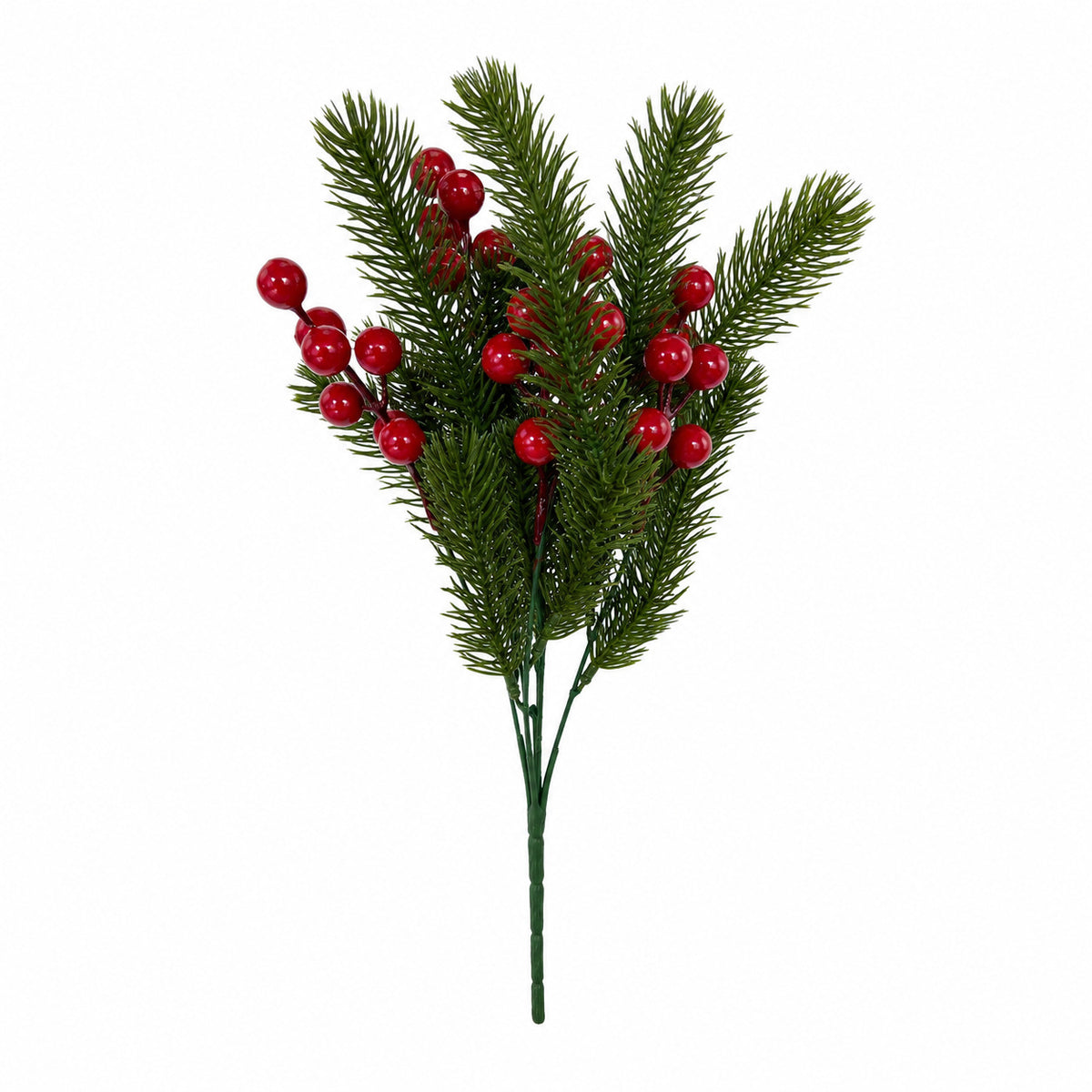 Artificial Christmas Berry Pine Needle Branch Holiday Home Decor