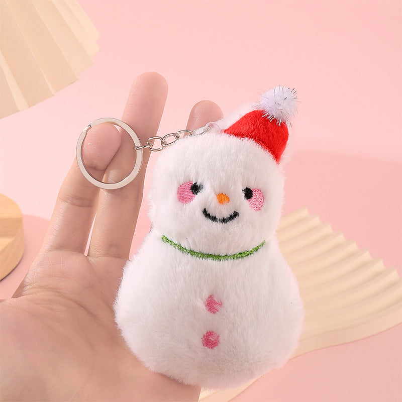 Christmas Plush Keychain Assorted Holiday Bag Charm