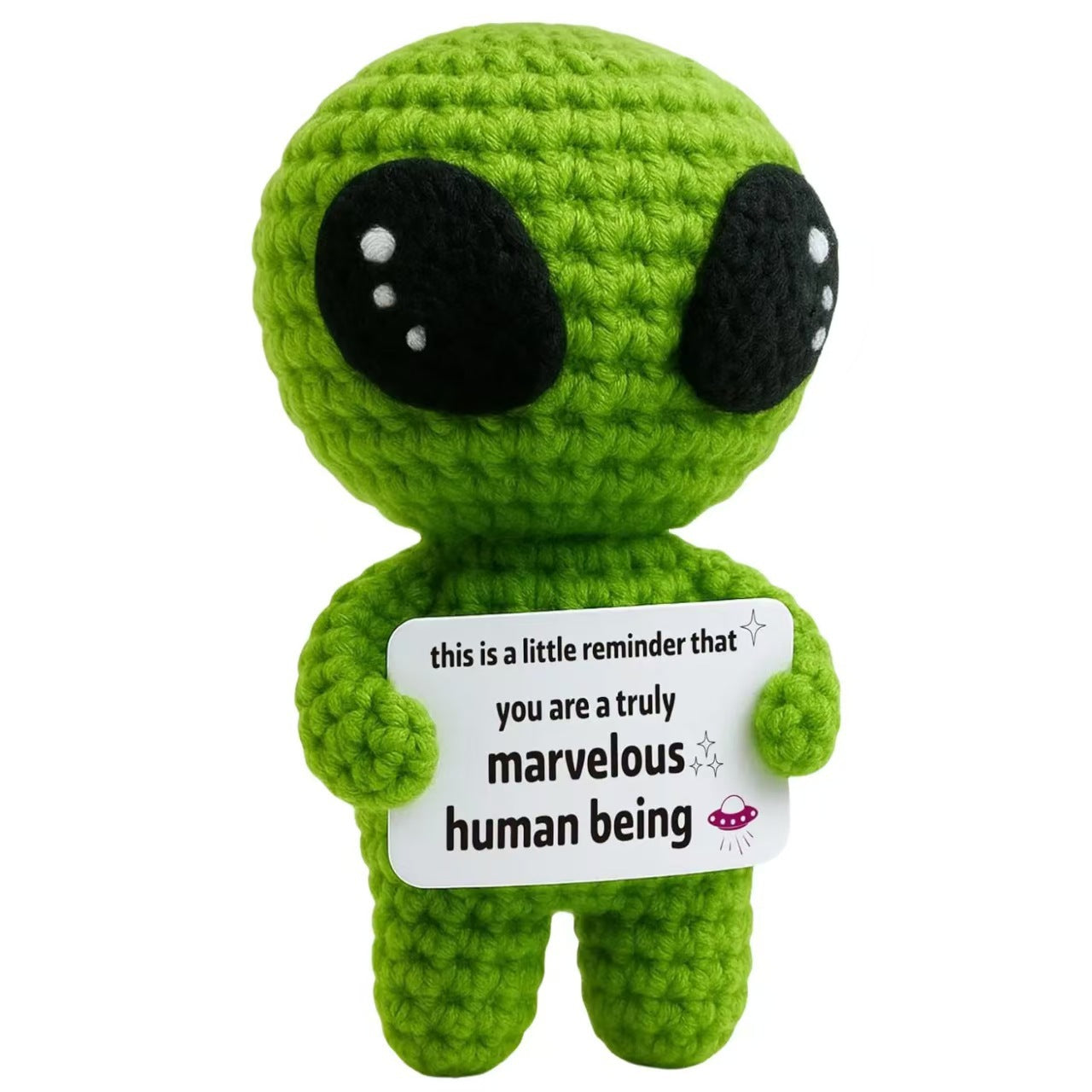 Valentine’s Day Crochet Alien Plush Cute Positive Gift