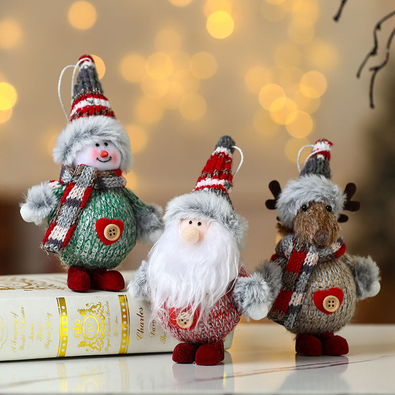 Christmas Gnome Plush Ornament Holiday Tree Decor