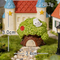Mini Resin Fairy House Figurines DIY Garden Decor
