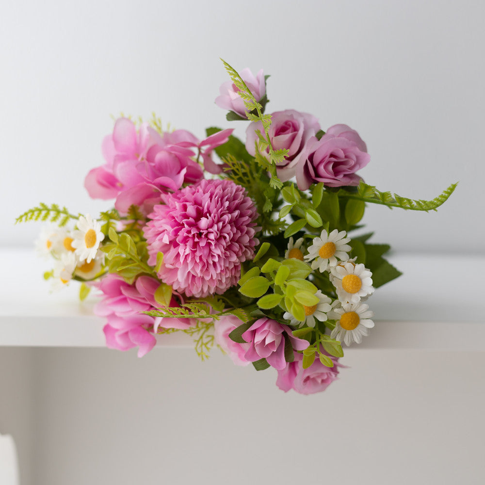 Valentine’s Day Faux Floral Bouquet Peony Daisy Decor
