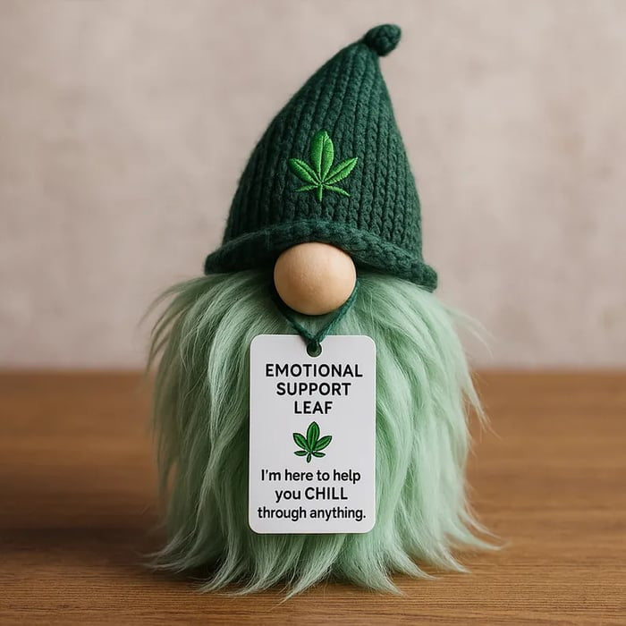 Crochet Gnome Plush Doll Emotional Support Decor Handmade Toy