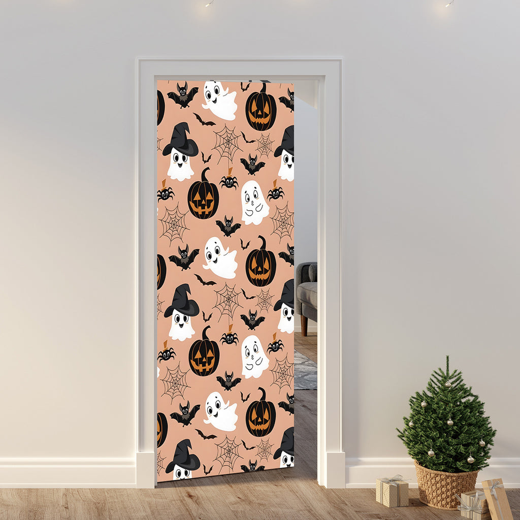 Halloween Door Cover Polyester Seasonal Party Decoration